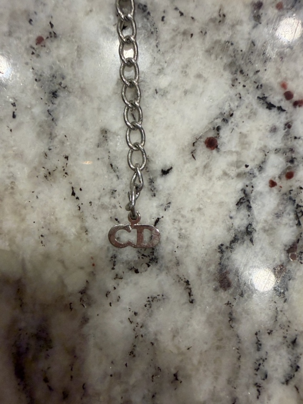 J'Adore Silver Letter Accent Black Leather Bracelet by DIOR - Picture 5 of 7